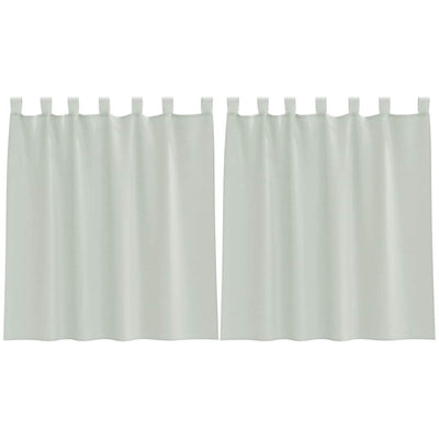Vidaxx Gardinen Voile mit Schlaufen 2 Stück 140x140 cm hellgrau
