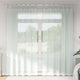 Vidaxx Gardinen Voile mit Schlaufen 2 Stk. 140x225 cm Hellgrau