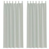 Vidaxx Gardinen Voile mit Schlaufen 2 Stk. 140x260 cm Hellgrau - afbeelding 2