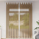 Vidaxx Gardinen Voile mit Schlaufen 2 Stück 140x260 cm Hellbraun