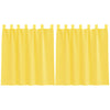 Vidaxx Gardinen Voile mit Schlaufen 2 Stück 140x140 cm Gelb