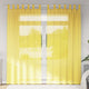 Vidaxx Gardinen Voile mit Schlaufen 2 Stück 140x225 cm Gelb