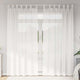 Vidaxx Voile-Vorhänge mit Schlaufen 2 Stück 140x225 cm weiß