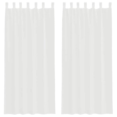 Vidaxx Vorhänge mit Schlaufen 2 Stück 140x245 cm weiß