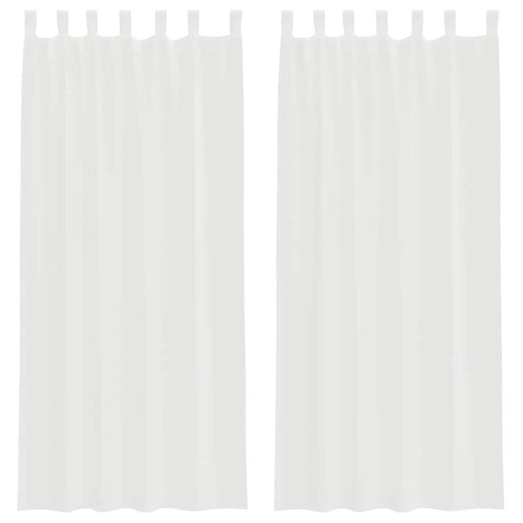 Vidaxx Vorhänge mit Schlaufen 2 Stück 140x245 cm weiß