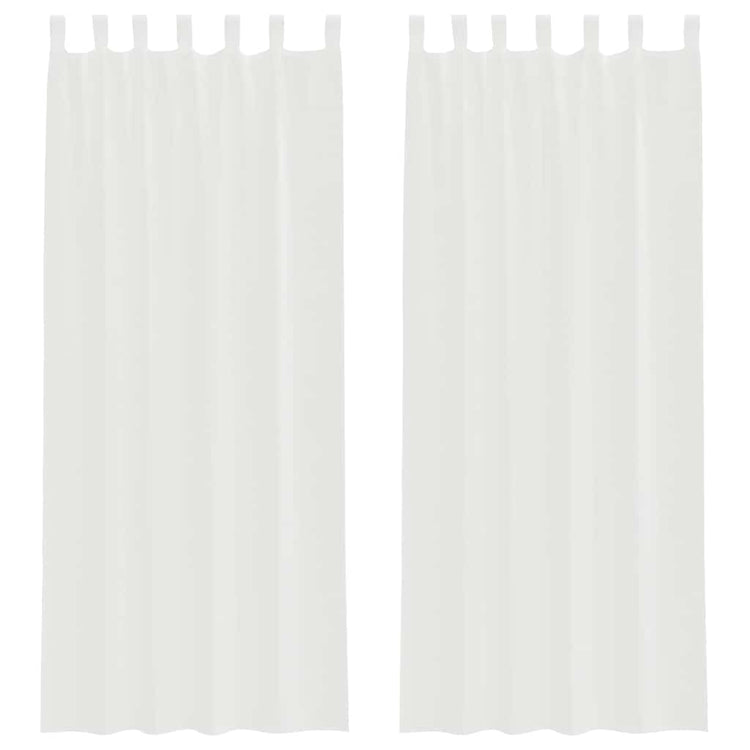 Vidaxx Vorhänge mit Schlaufen 2 Stück 140x260 cm weiß