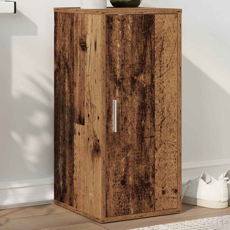 VIDAXL -Schuhschrank 32x35x70 cm verarbeitetes Holz Oldholz -gelöscht