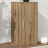 VIDAXL -Schuhschrank 32x35x70 cm verarbeitete Holzhandwerkstätigkeit Eiche Farbe
