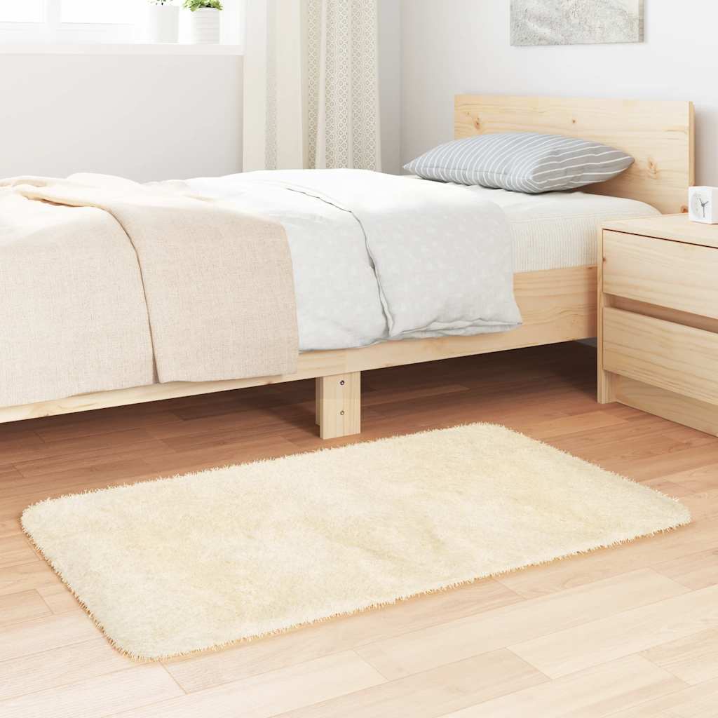 Vidaxx Hochflorteppich Navarra 60x100 cm Polyester cremefarben