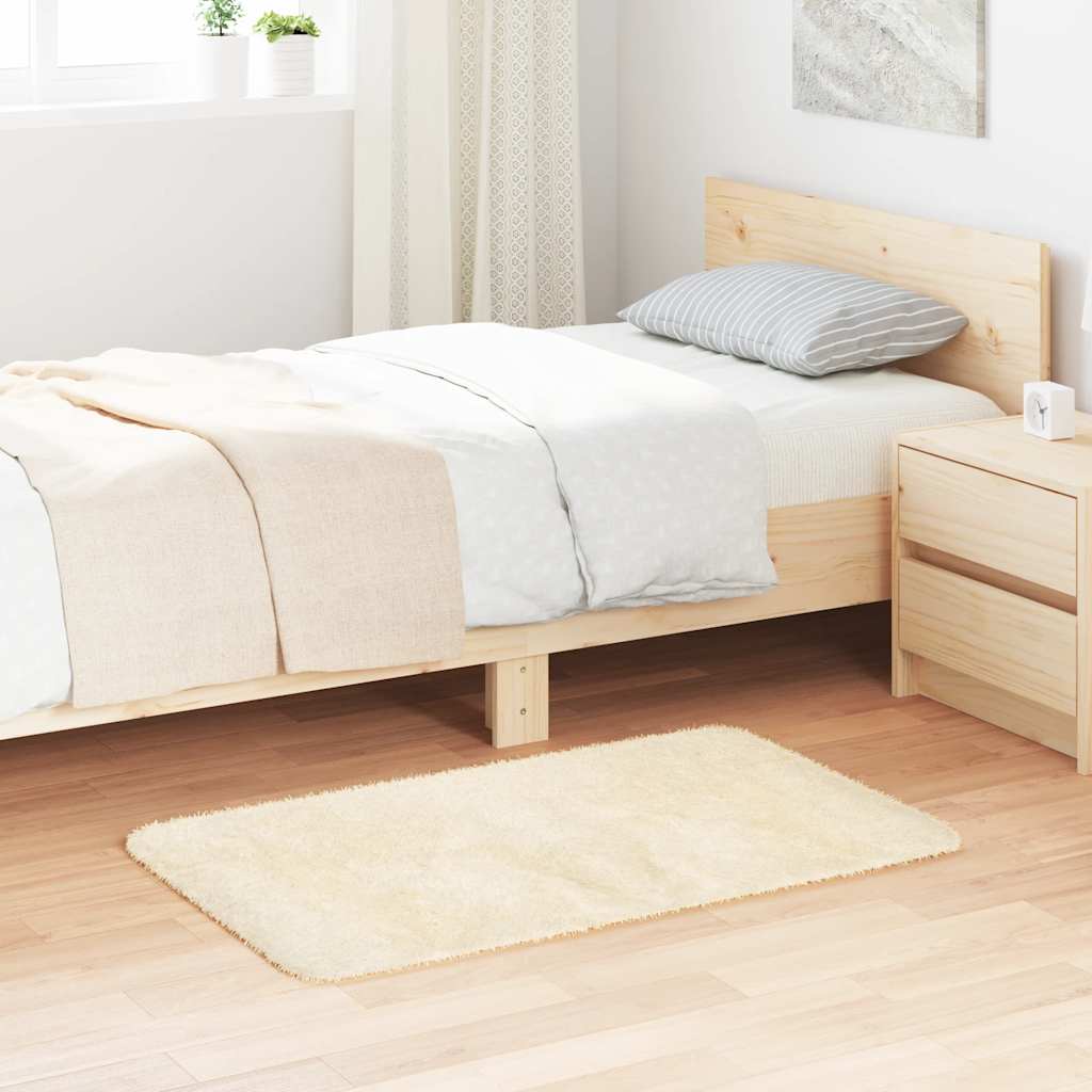 Vidaxx Hochflorteppich Navarra 60x100 cm Polyester cremefarben