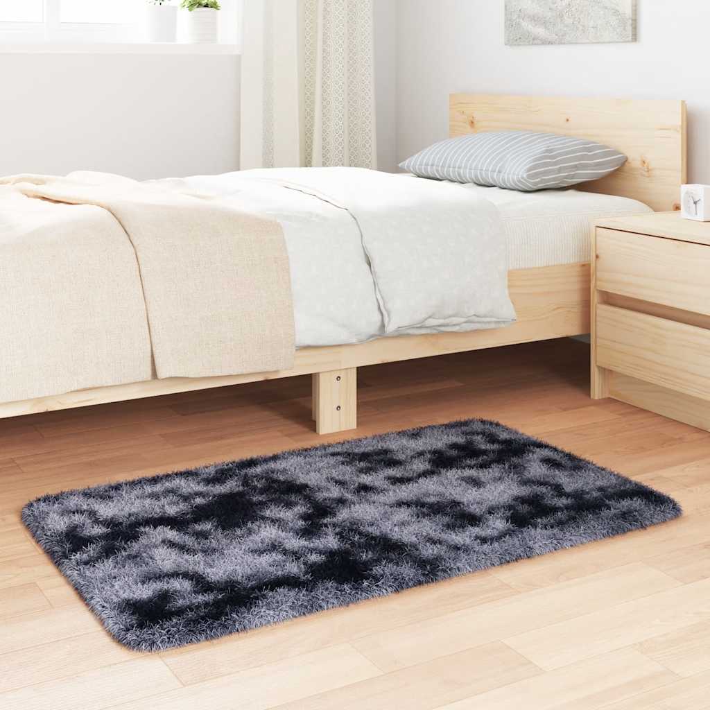 Vidaxx Hochflorteppich Navarra 60x100 cm Polyester dunkelgrau