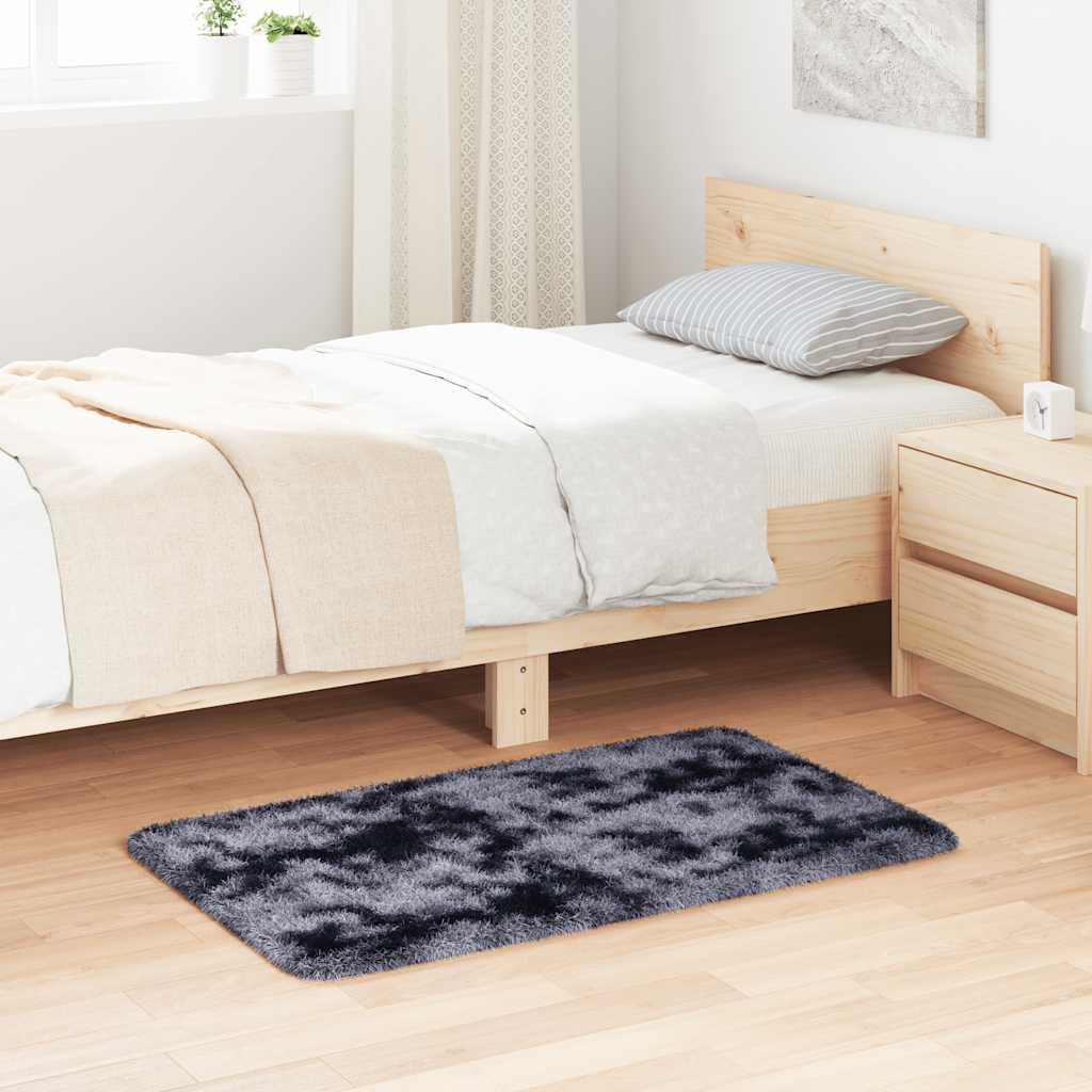Vidaxx Hochflorteppich Navarra 60x100 cm Polyester dunkelgrau