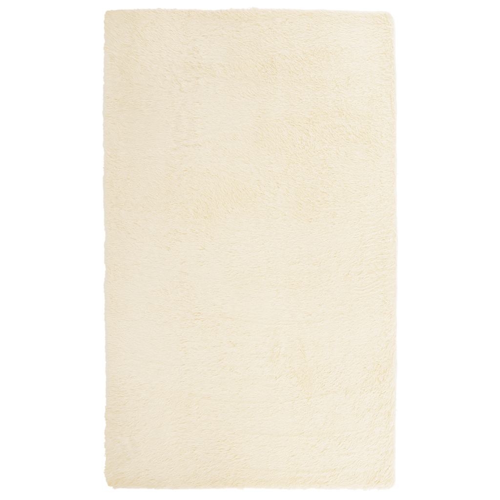 Vidaxx Hochflorteppich Navarra 80x150 cm Polyester cremefarben