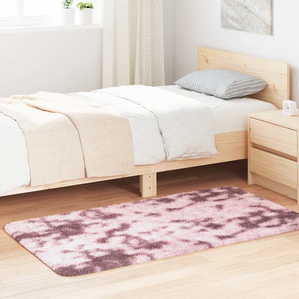 Vidaxx Hochflorteppich Navarra 80x150 cm Polyester Altrosa
