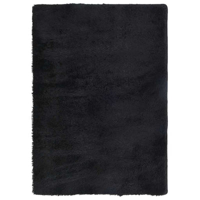 Vidaxx Hochflorteppich Navarra 120x170 cm Polyester schwarz