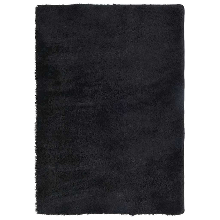 Vidaxx Hochflorteppich Navarra 120x170 cm Polyester schwarz