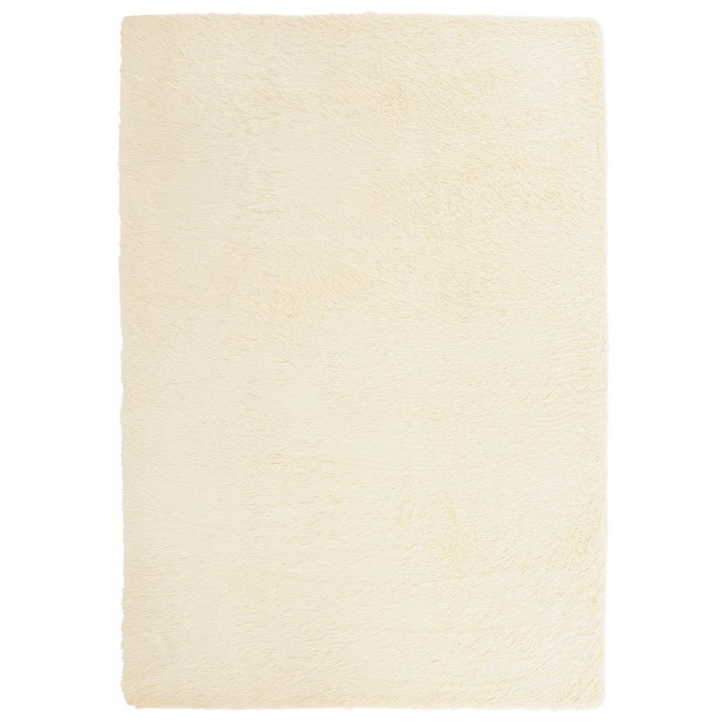Vidaxx Hochflorteppich Navarra 120x170 cm Polyester cremefarben