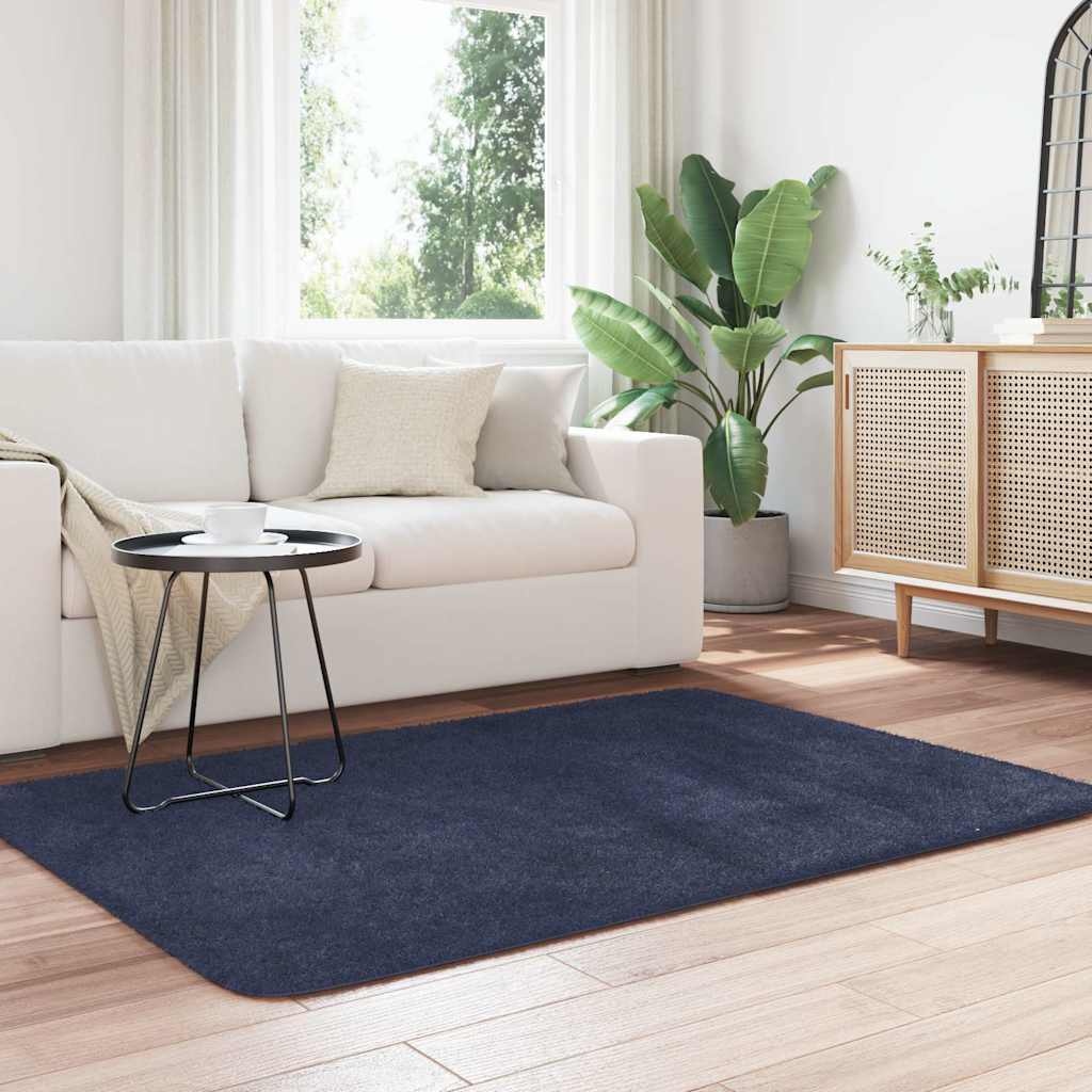 Vidaxx Hochflorteppich Navarra 120x170 cm Polyester Marineblau