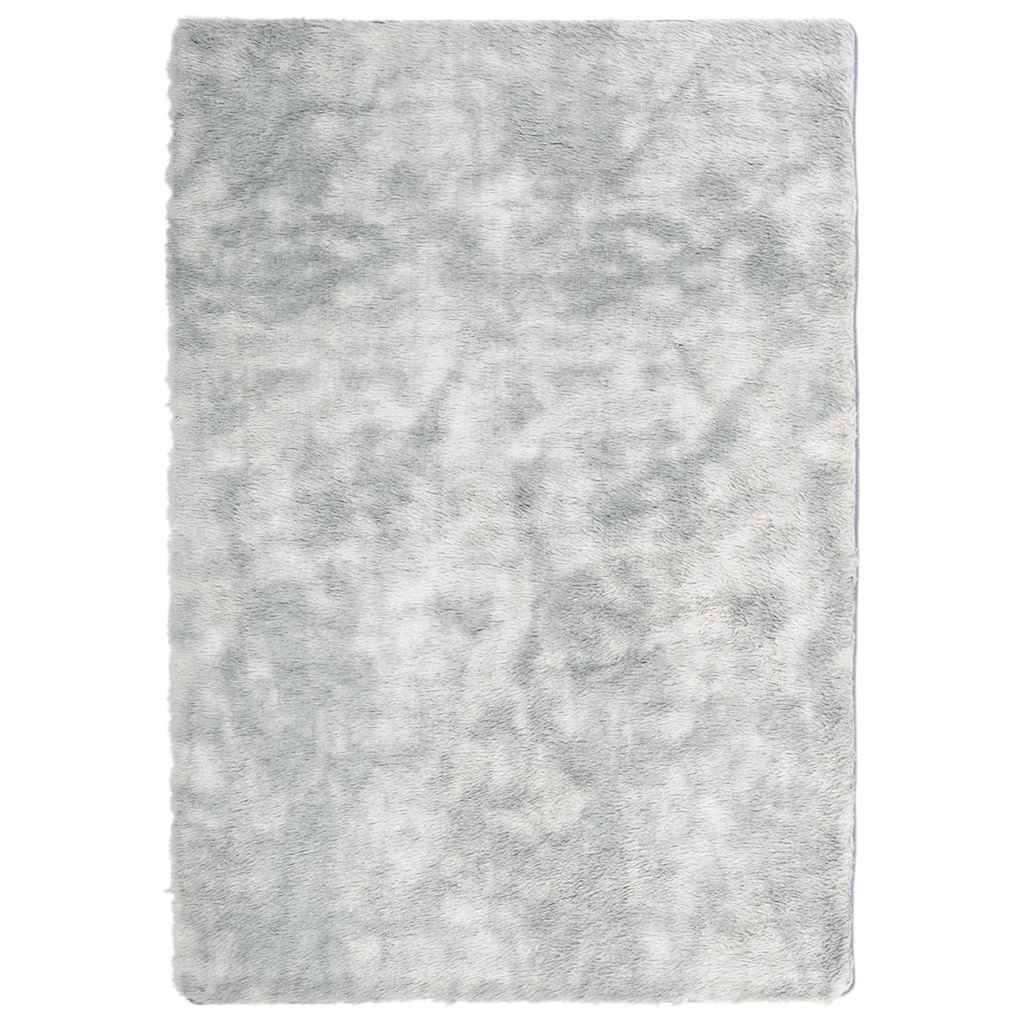 Vidaxx Hochflorteppich Navarra 120x170 cm Polyester Silbergrau