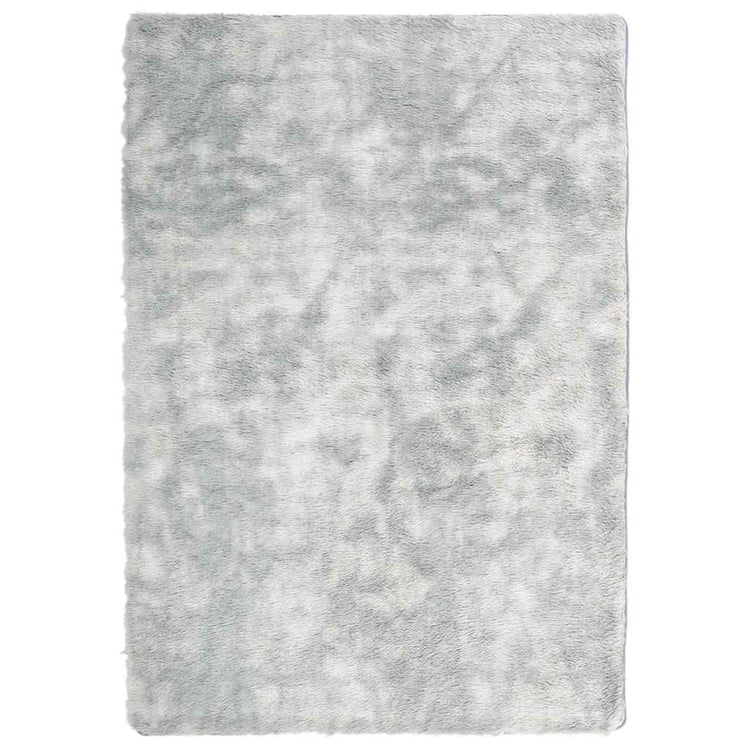 Vidaxx Hochflorteppich Navarra 120x170 cm Polyester Silbergrau