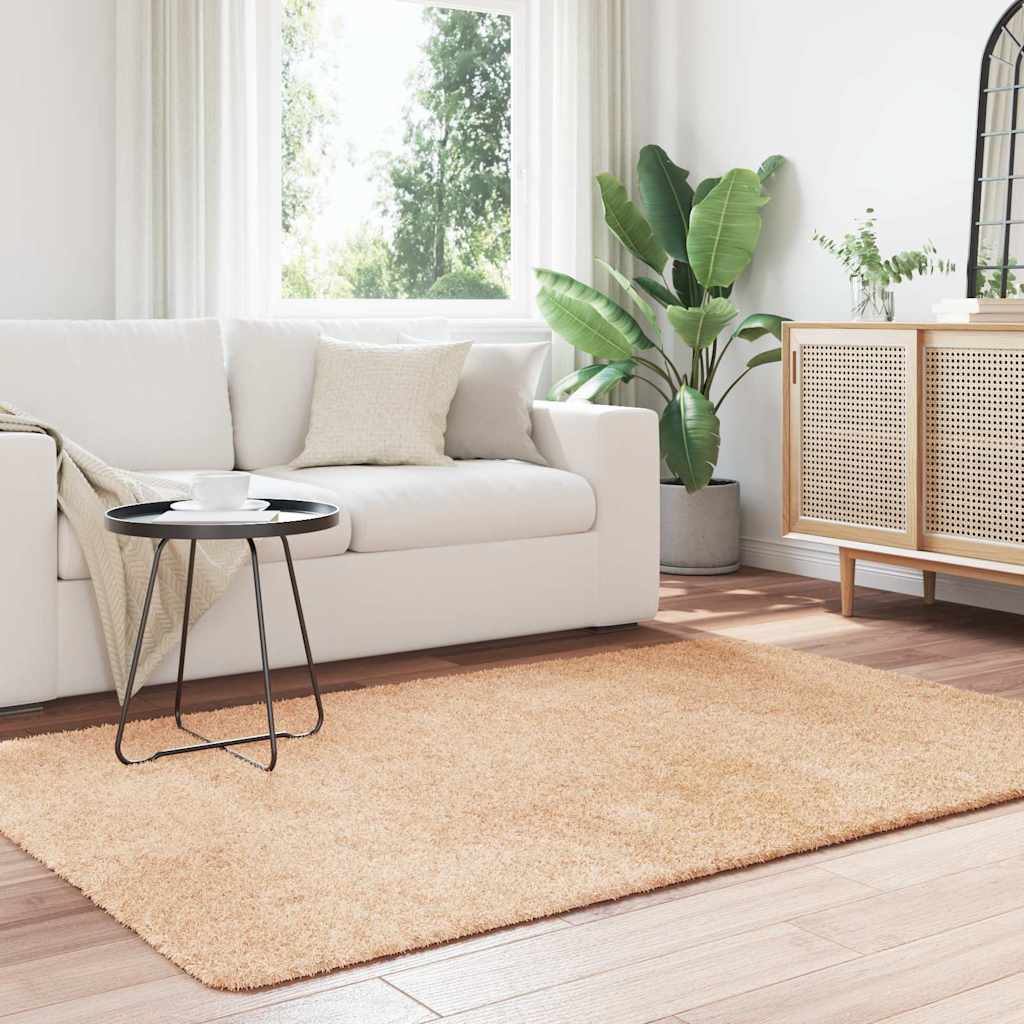 Vidaxx deep pile rug navarra 130x200 cm polyester beige