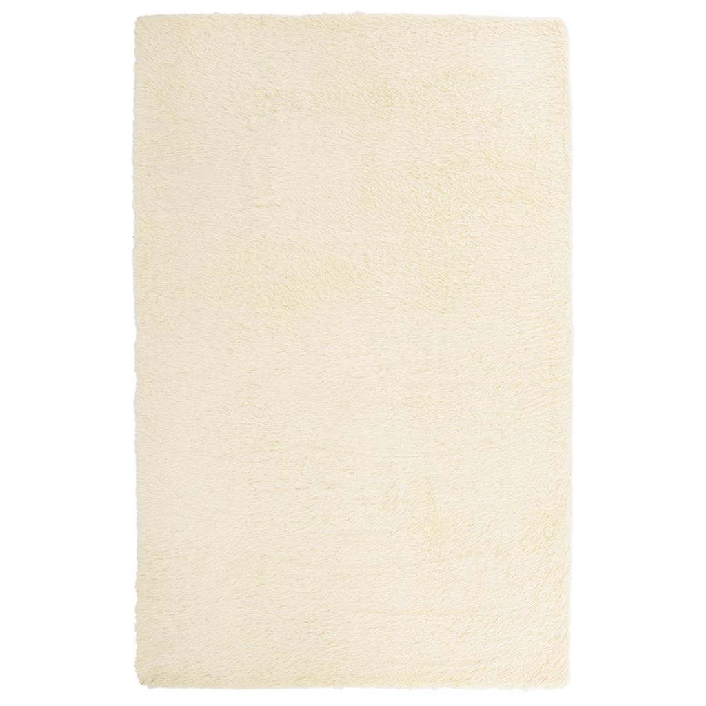 Vidaxx Hochflorteppich Navarra 130x200 cm Polyester cremefarben