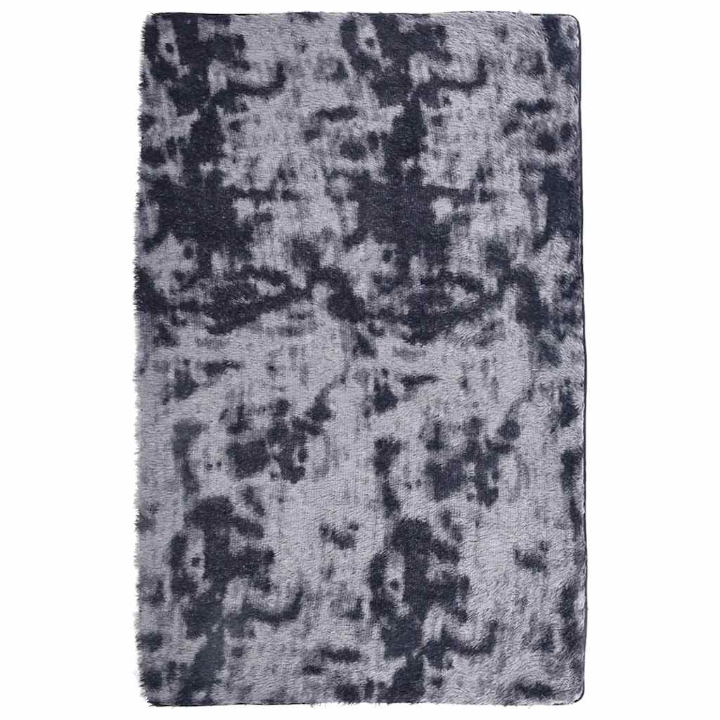 Vidaxx Hochflorteppich Navarra 130x200 cm Polyester dunkelgrau