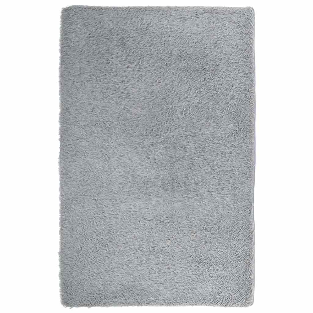 Vidaxx Hochflorteppich Navarra 130x200 cm Polyester hellgrau