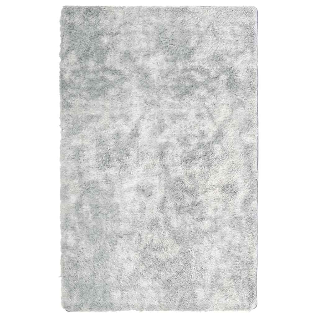 Vidaxx Hochflorteppich Navarra 130x200 cm Polyester Silbergrau