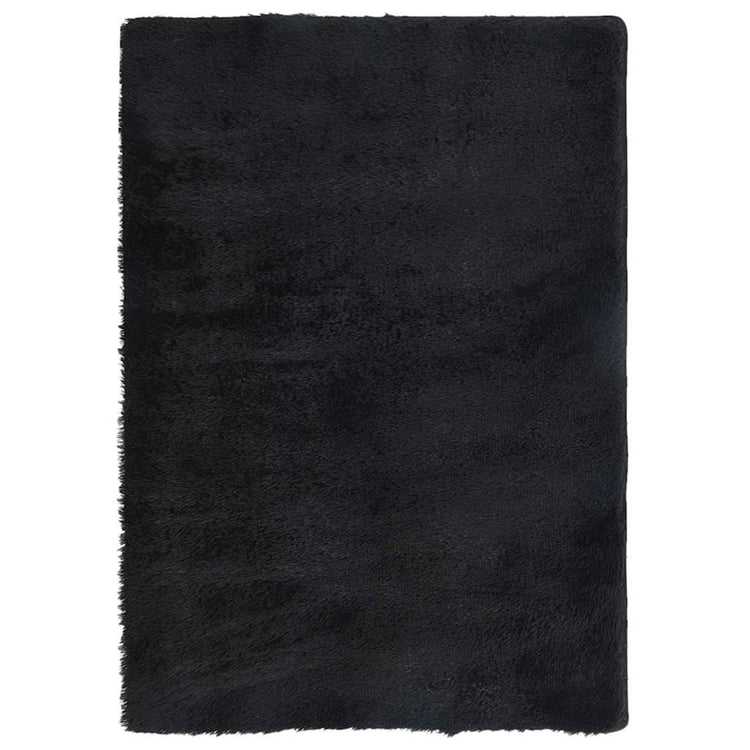 Vidaxx Hochflorteppich Navarra 160x230 cm Polyester schwarz
