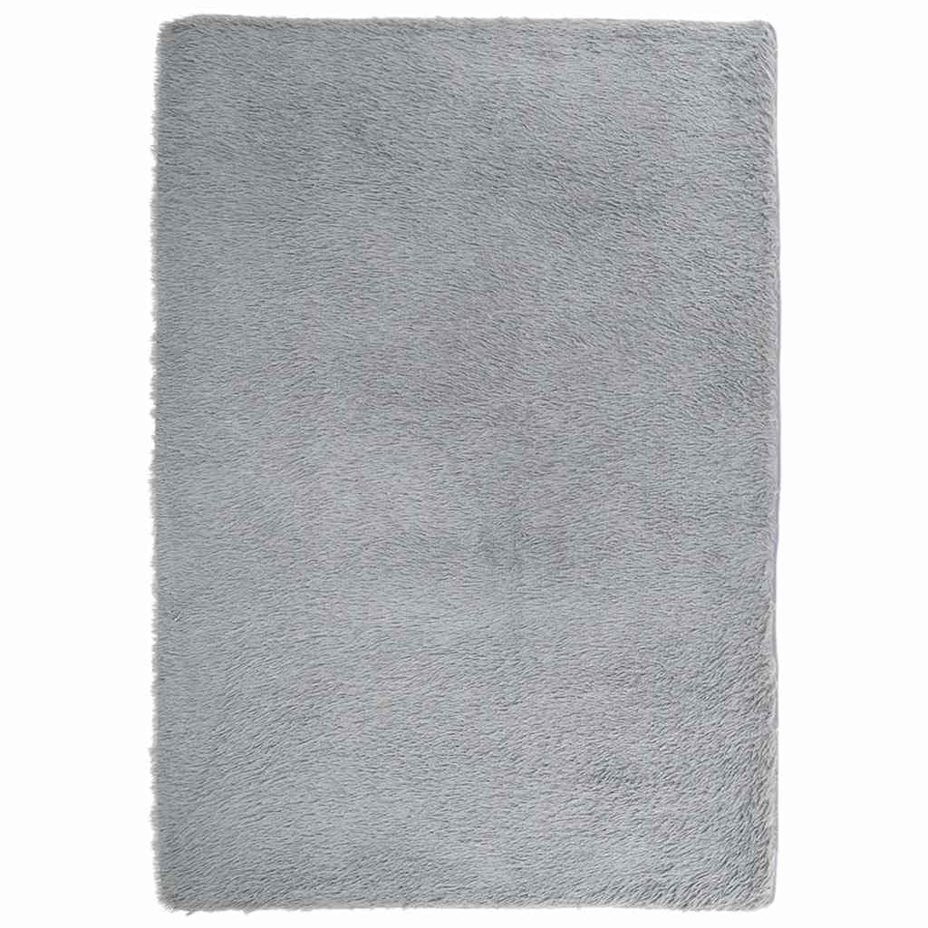 Vidaxx Hochflorteppich Navarra 160x230 cm Polyester hellgrau