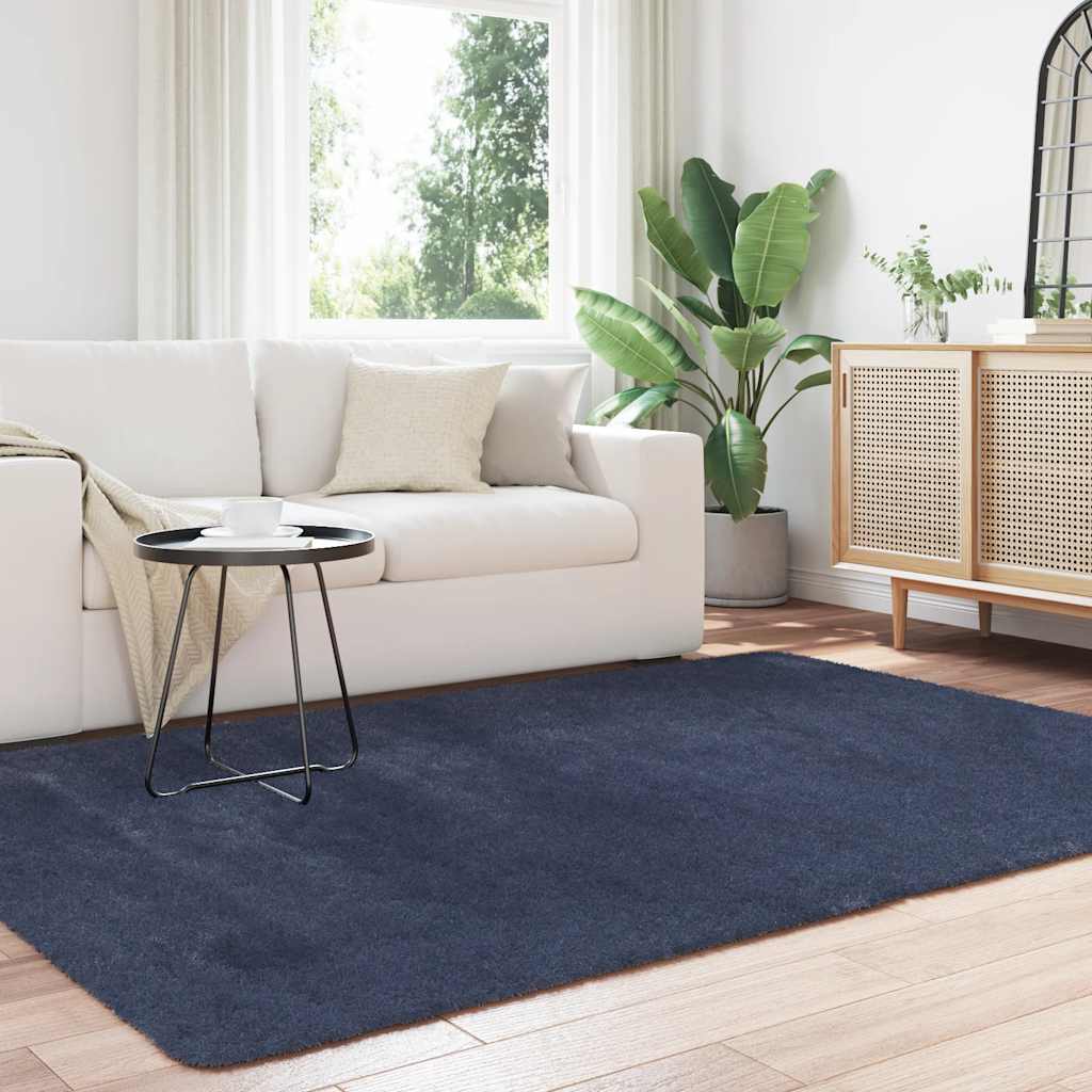 Vidaxx Hochflorteppich Navarra 160x230 cm Polyester Marineblau