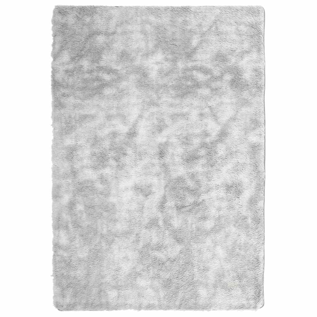 Vidaxx Hochflorteppich Navarra 160x230 cm Polyester Silbergrau
