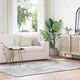 Vidaxx Hochflorteppich Navarra 160x230 cm Polyester Silbergrau