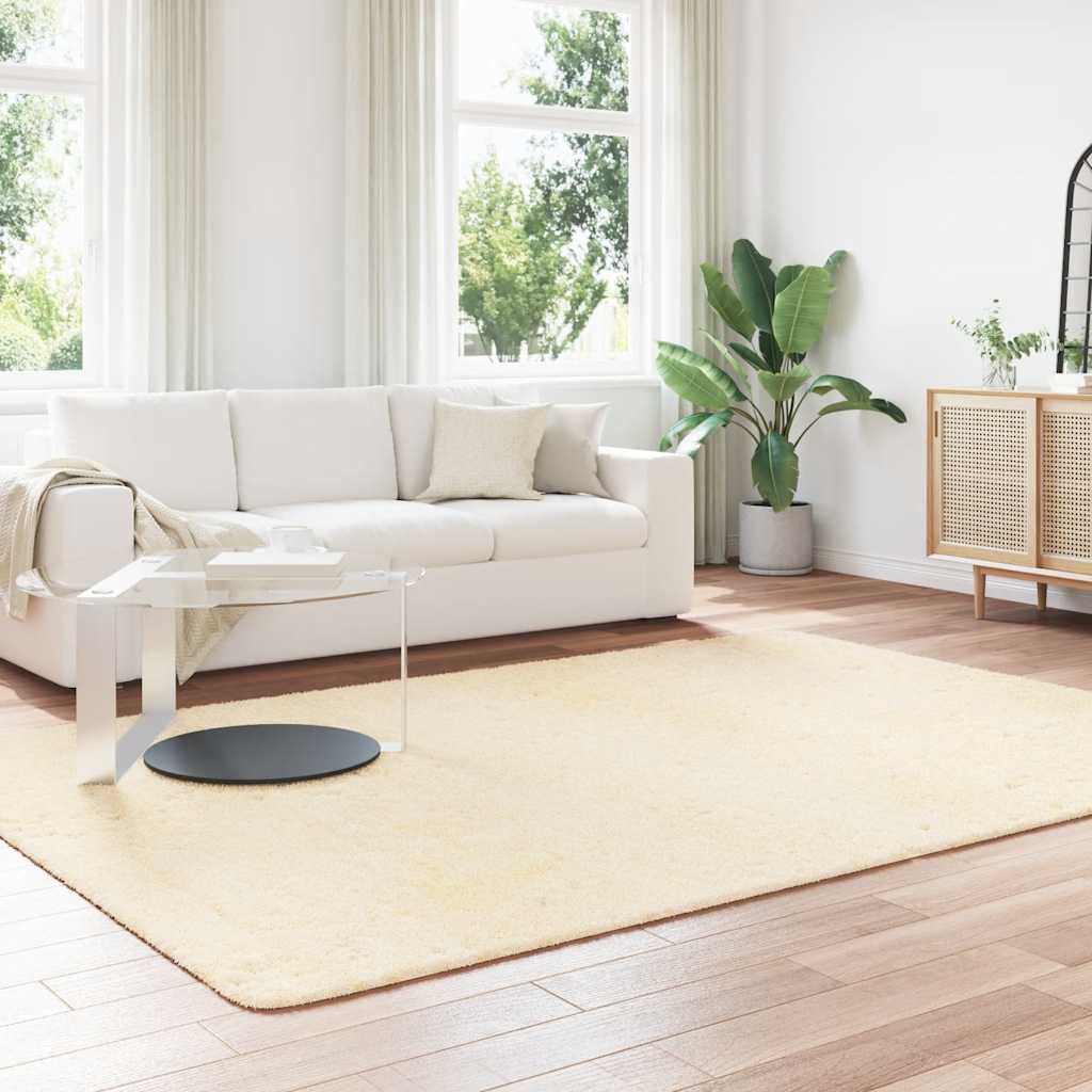 Vidaxx Hochflorteppich Navarra 200x290 cm Polyester cremefarben