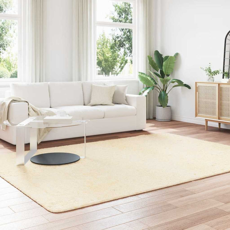 Vidaxx Hochflorteppich Navarra 200x290 cm Polyester cremefarben