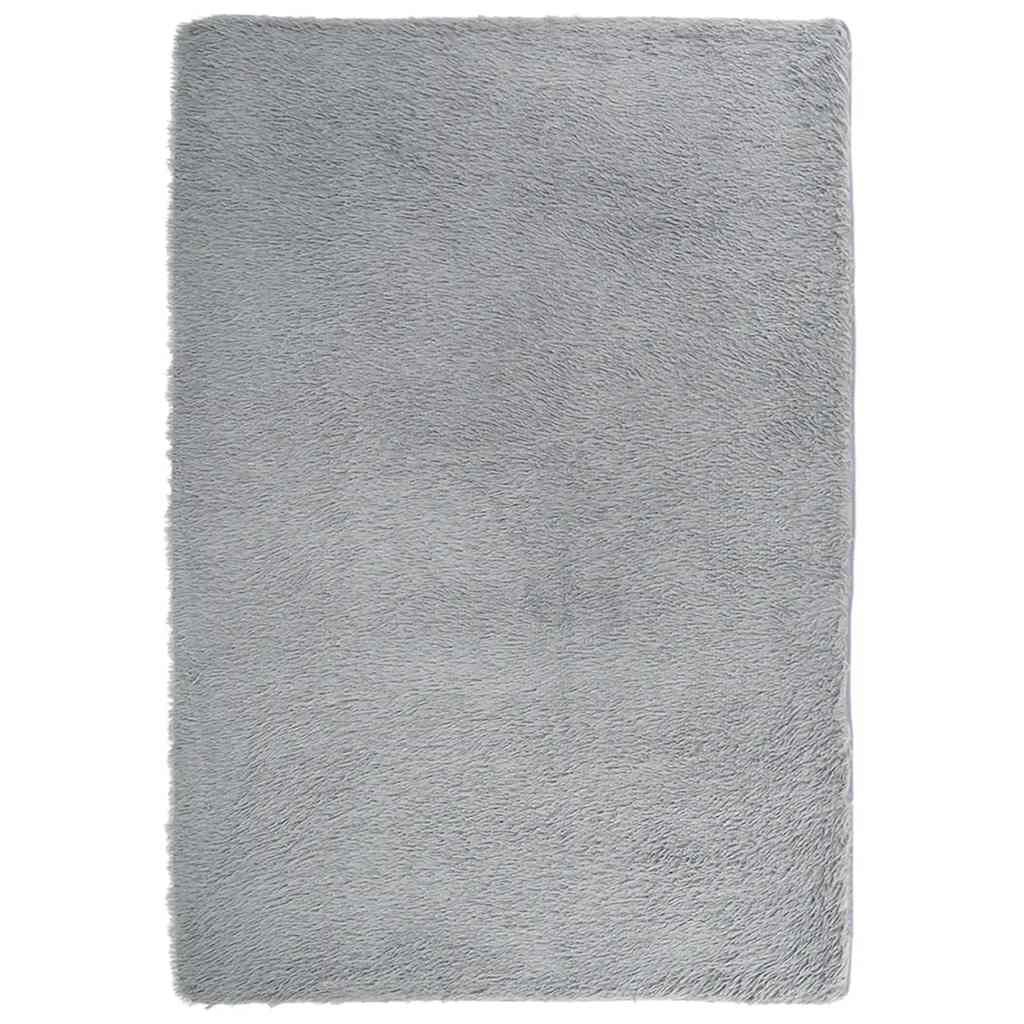 Vidaxx Hochflorteppich Navarra 200x290 cm Polyester hellgrau