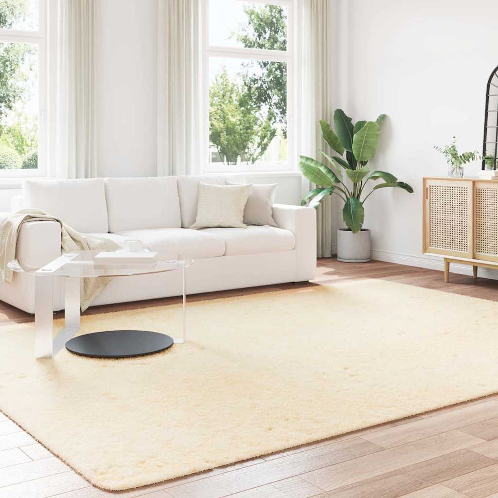 Vidaxx Hochflorteppich Navarra 240x340 cm Polyester cremefarben