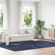 Vidaxx Hochflorteppich Navarra 240x340 cm Polyester Marineblau