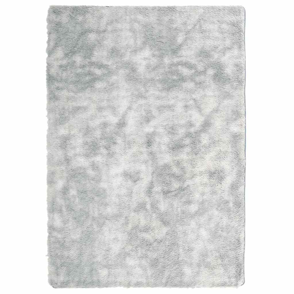 Vidaxx Hochflorteppich Navarra 240x340 cm Polyester Silbergrau