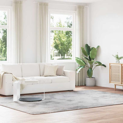 Vidaxx Hochflorteppich Navarra 240x340 cm Polyester Silbergrau