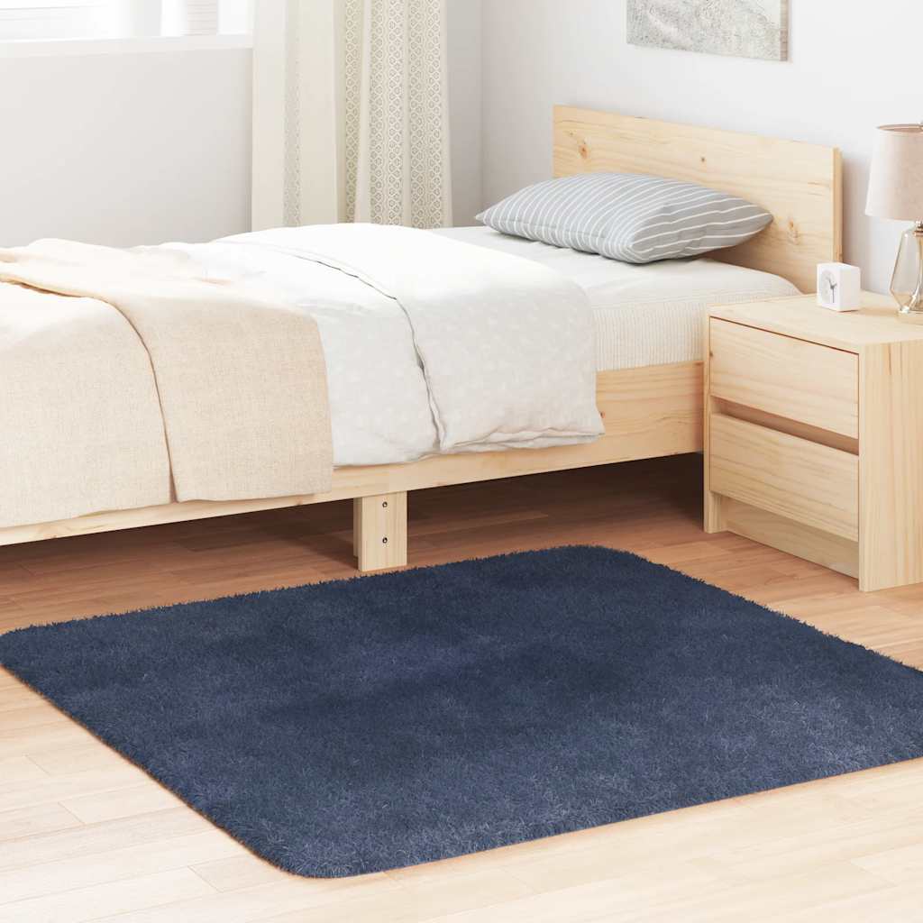 Vidaxx Hochflorteppich Navarra 120x120 cm Polyester Marineblau