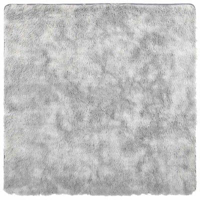Vidaxx Hochflorteppich Navarra 120x120 cm Polyester Silbergrau