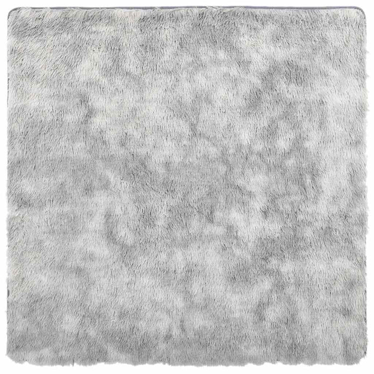 Vidaxx Hochflorteppich Navarra 120x120 cm Polyester Silbergrau
