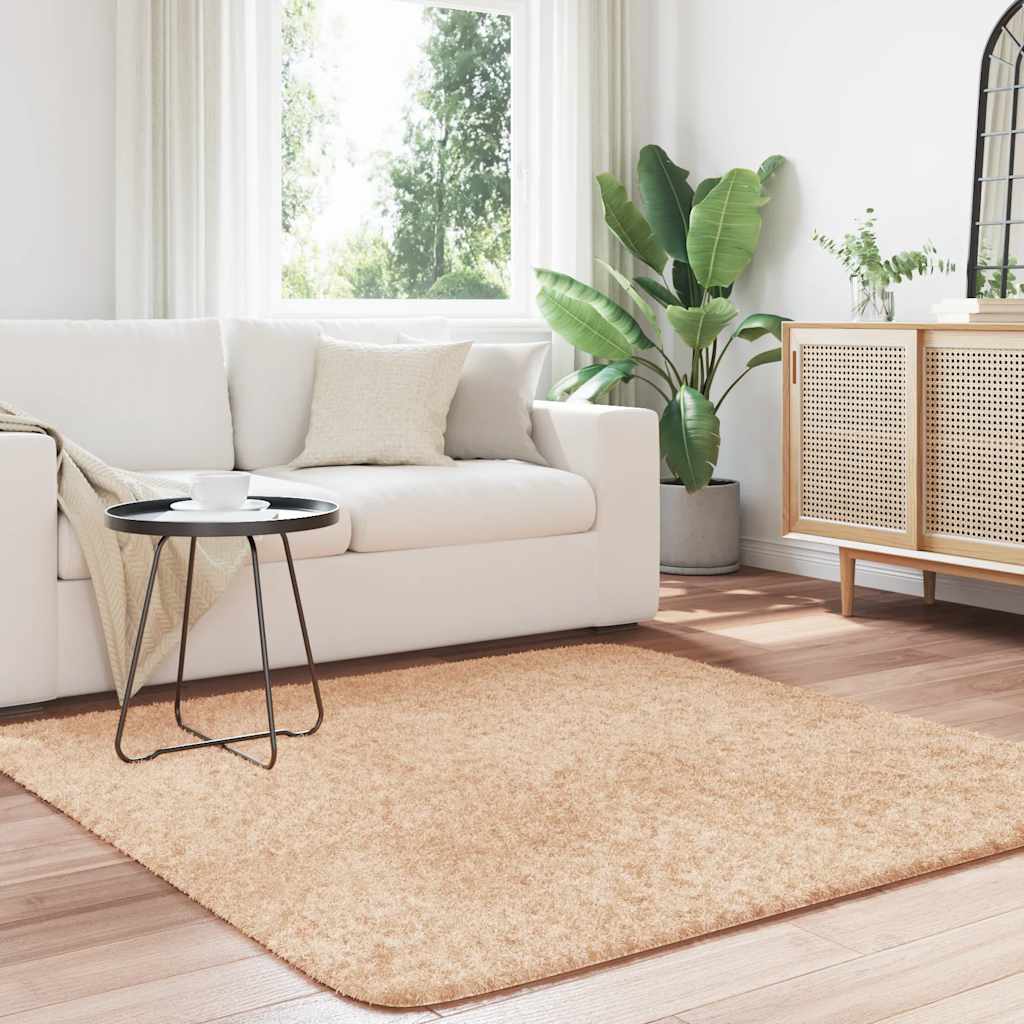 Vidaxx Hochflorteppich Navarra 160x160 cm Polyester Beige