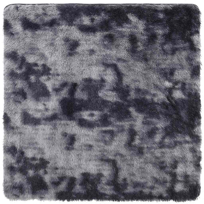 Vidaxx Hochflorteppich Navarra 160x160 cm Polyester dunkelgrau