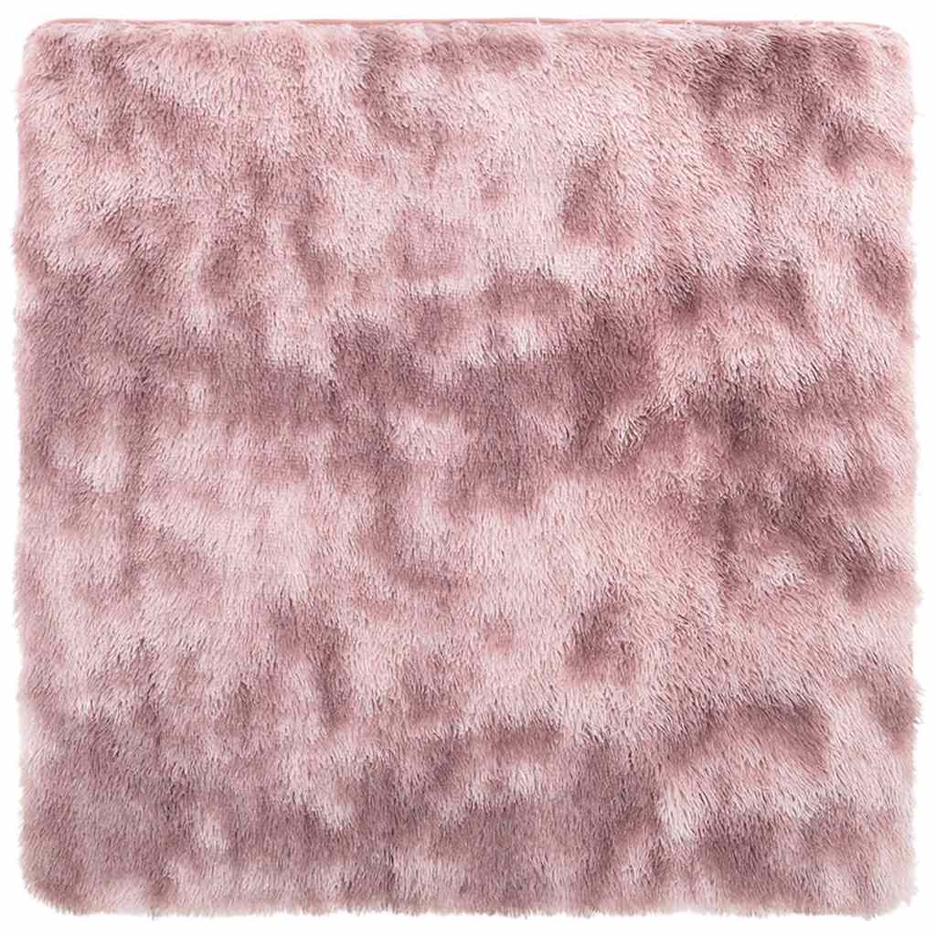 Vidaxx Hochflorteppich Navarra 160x160 cm Polyester Altrosa