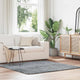Vidaxx Hochflorteppich Navarra 160x160 cm Polyester hellgrau