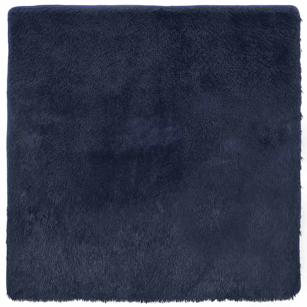 Vidaxx Hochflorteppich Navarra 160x160 cm Polyester Marineblau