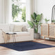 Vidaxx Hochflorteppich Navarra 160x160 cm Polyester Marineblau